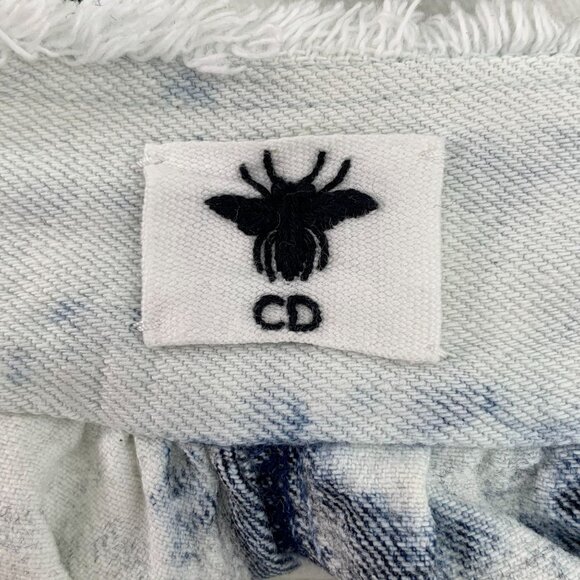 Dior Tie-Dye Maxi Skirt With Pockets & Frayed Hem - Picture 6 of 8